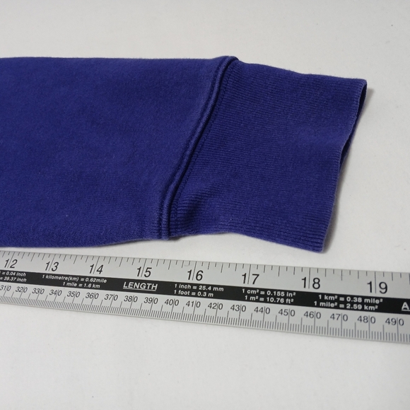 J. Crew Heritage Fleece Royal Blue 90's Vibe Hoodie. Men's Size S - Picture 5 of 11